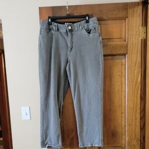 Democracy Faded Green Jeans